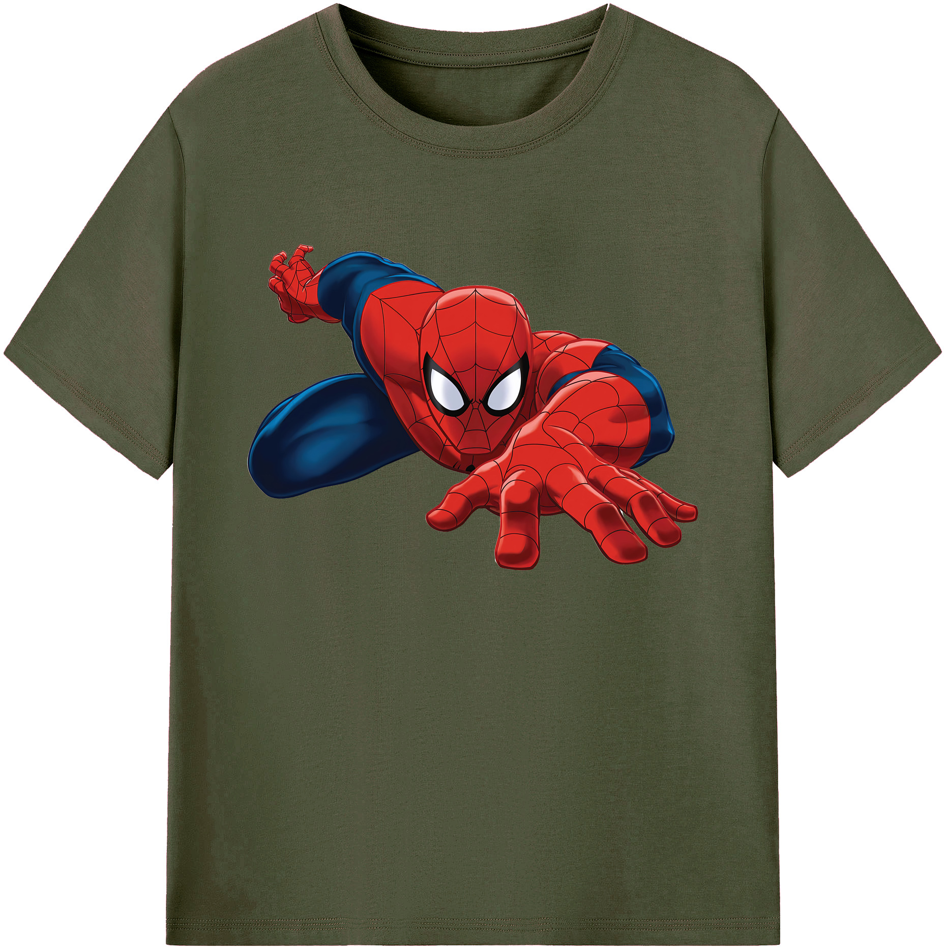 （画像用） Spider Man スパイダーマン 綿100％ メンズ半袖Tシャツ｜肌触りやわらか＆通気性